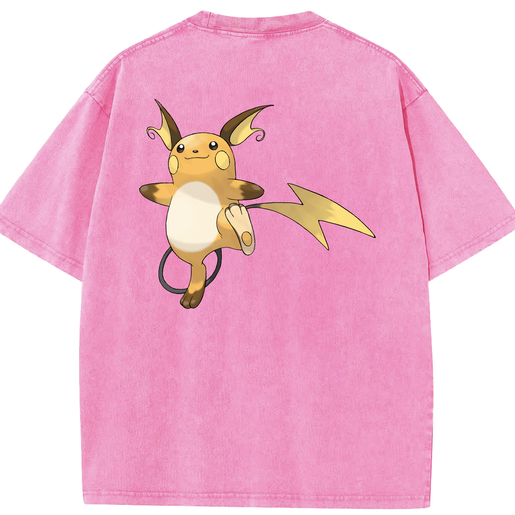 （画像用） ポケットモンスター Pokémon 綿100% ヴィンテージ風 半袖Tシャツ（背面プリント）
